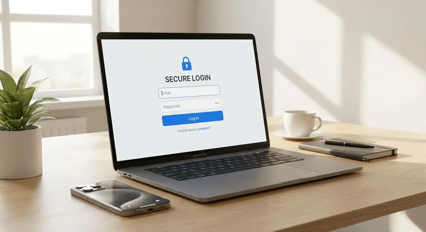 PlayOJO login form shown on laptop and mobile screen