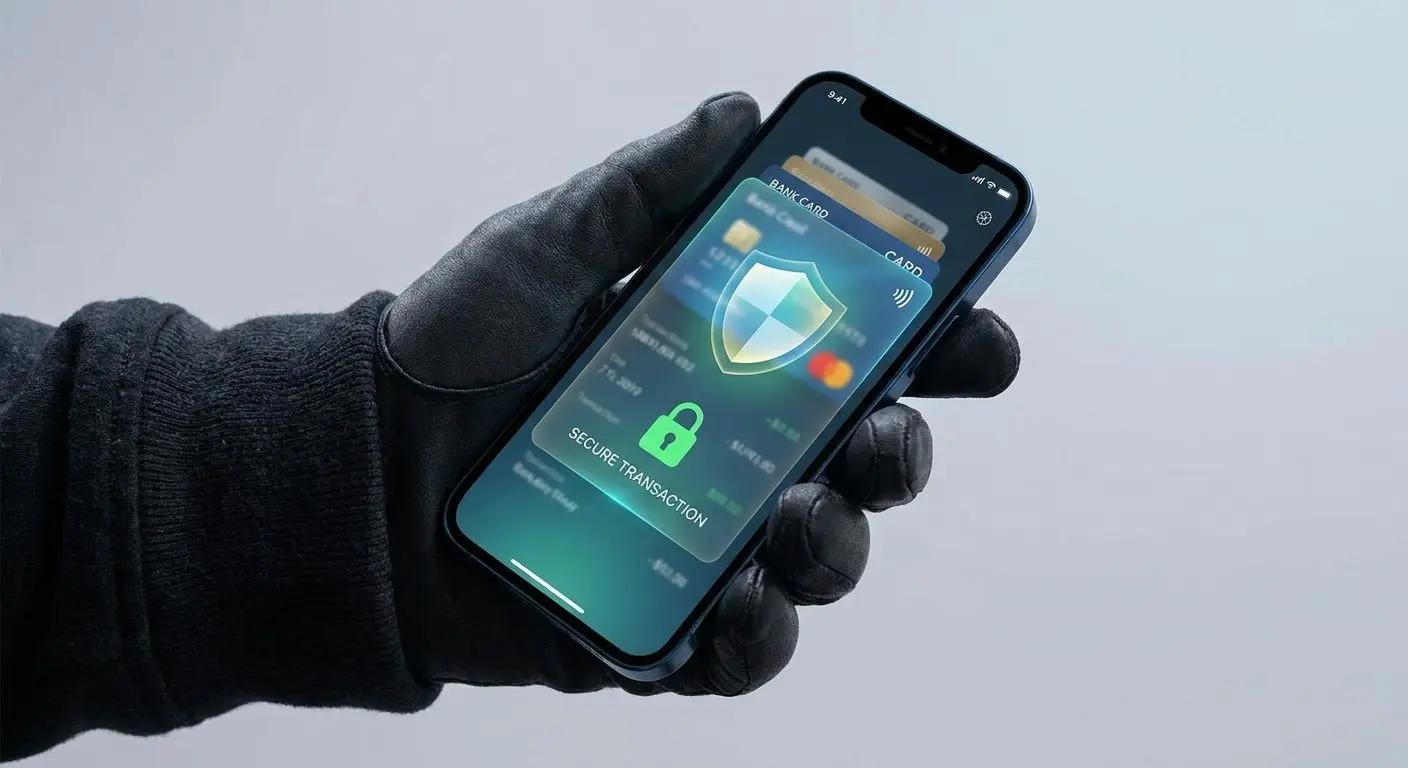 Secure mobile payment interface on smartphone