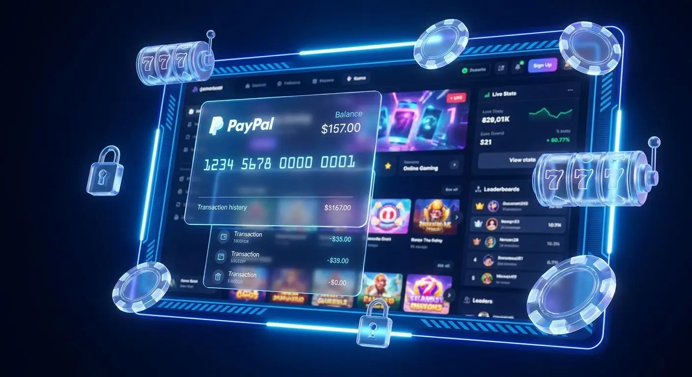 PayPal wallet illustration with secure and fast payment theme for PlayOJO Canada