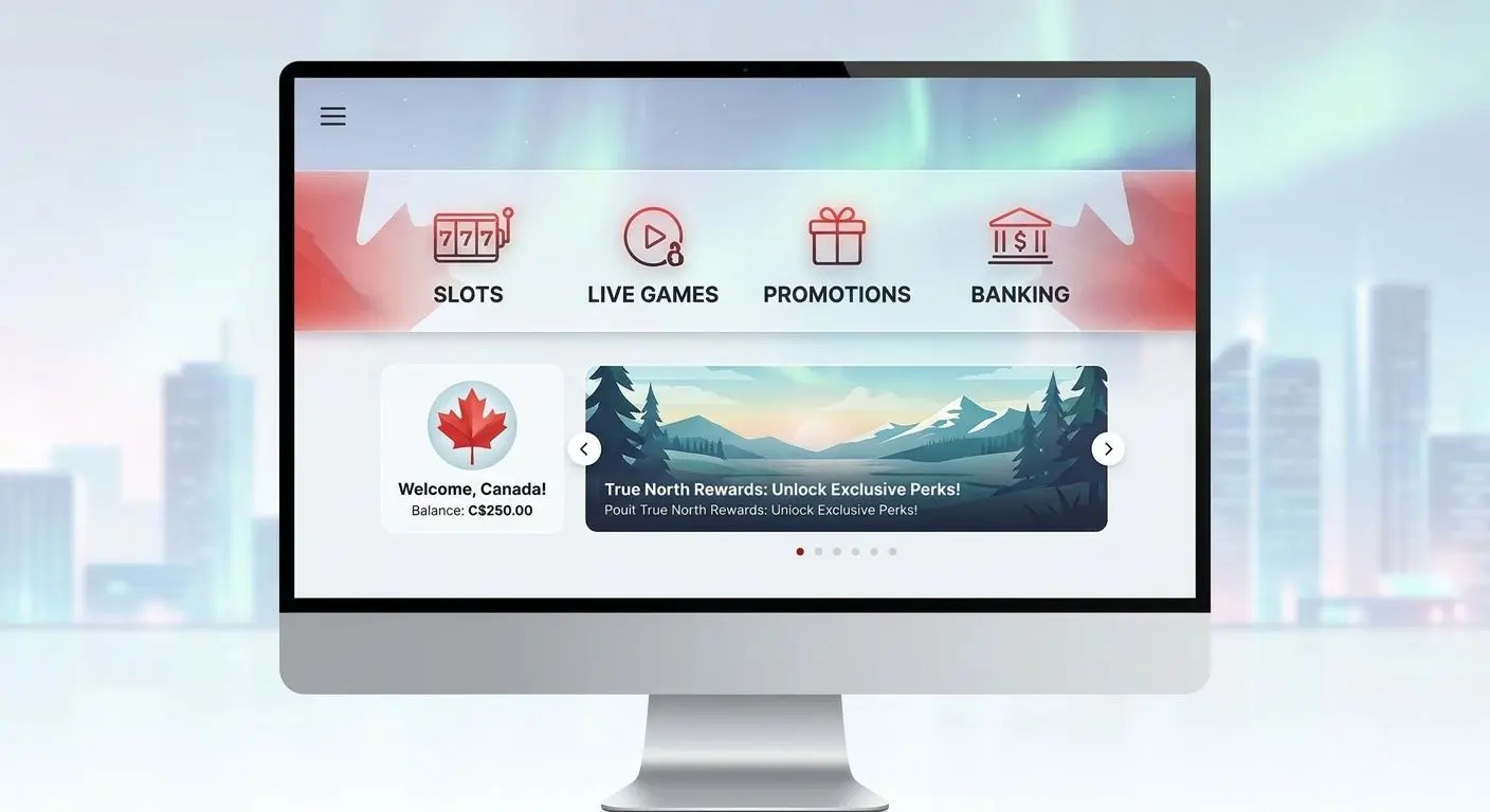 Main lobby with game, live, promotions and banking sections for new members